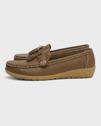 Loafers Signature Women's Split Leather Tassel Loafers