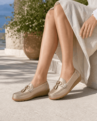 Loafers Signature Women's Split Leather Tassel Loafers