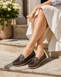 Loafers Signature Women's Split Leather Tassel Loafers