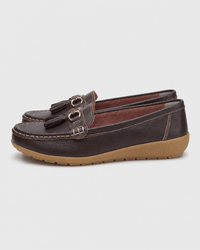 Loafers Signature Women's Split Leather Tassel Loafers