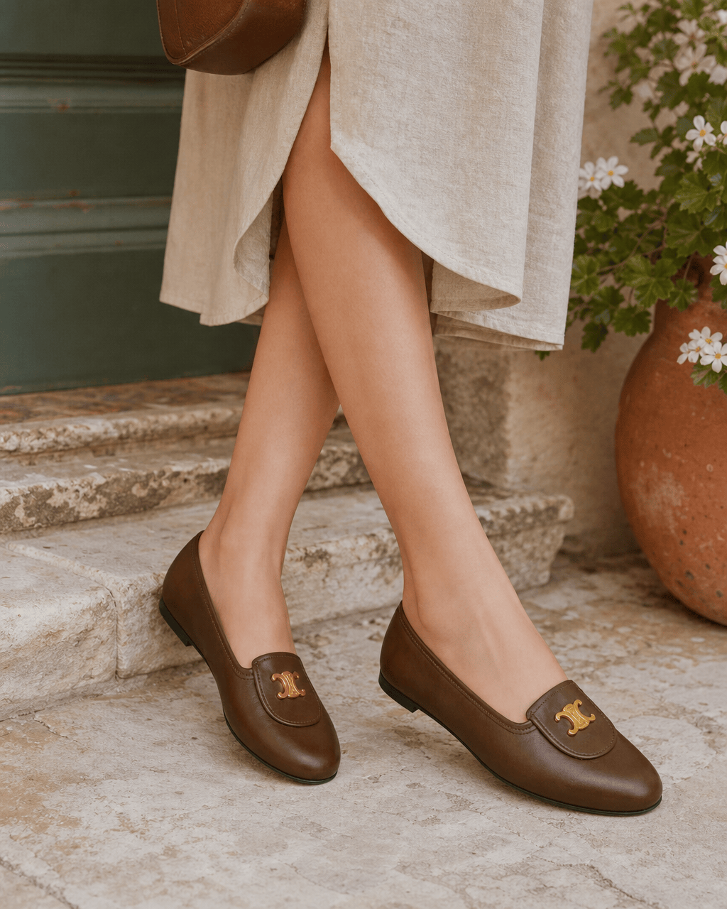 Loafers Signature Women's Square-Toe Slip-On Flats