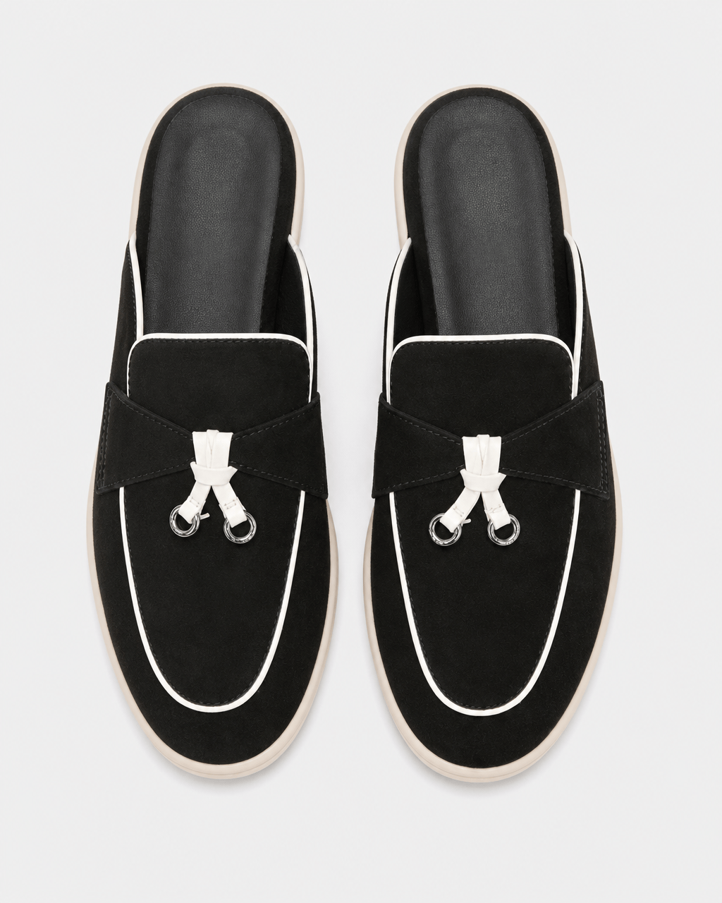 Loafers Signature Women's Suede Backless Tassel Mules