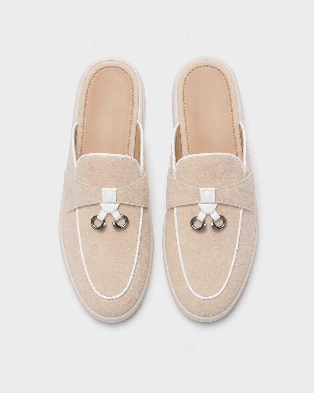Loafers Signature Women's Suede Backless Tassel Mules
