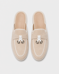 Loafers Signature Women's Suede Backless Tassel Mules