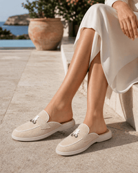 Loafers Signature Women's Suede Backless Tassel Mules