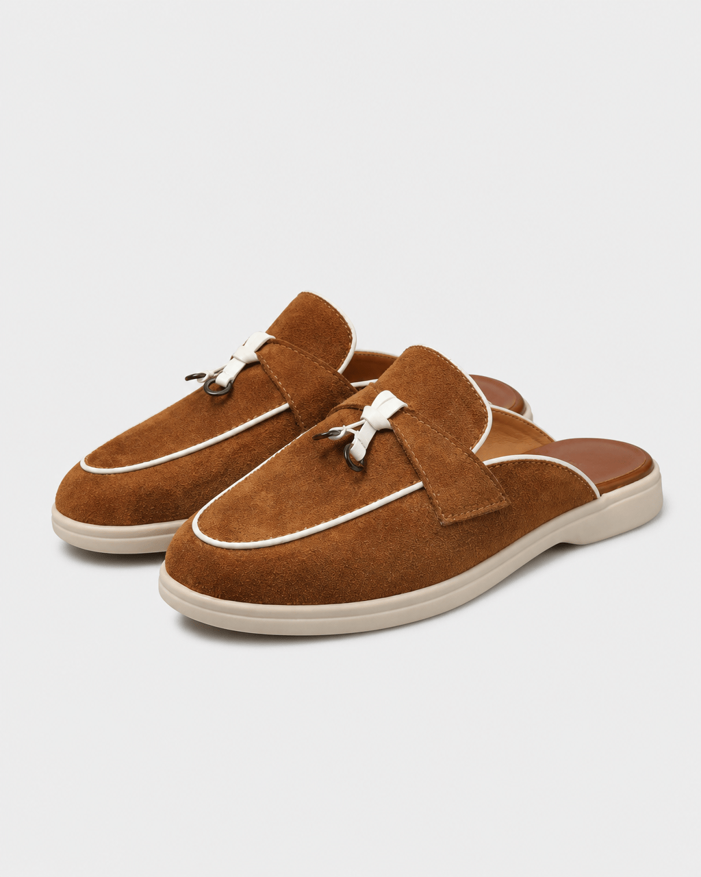 Loafers Signature Women's Suede Backless Tassel Mules
