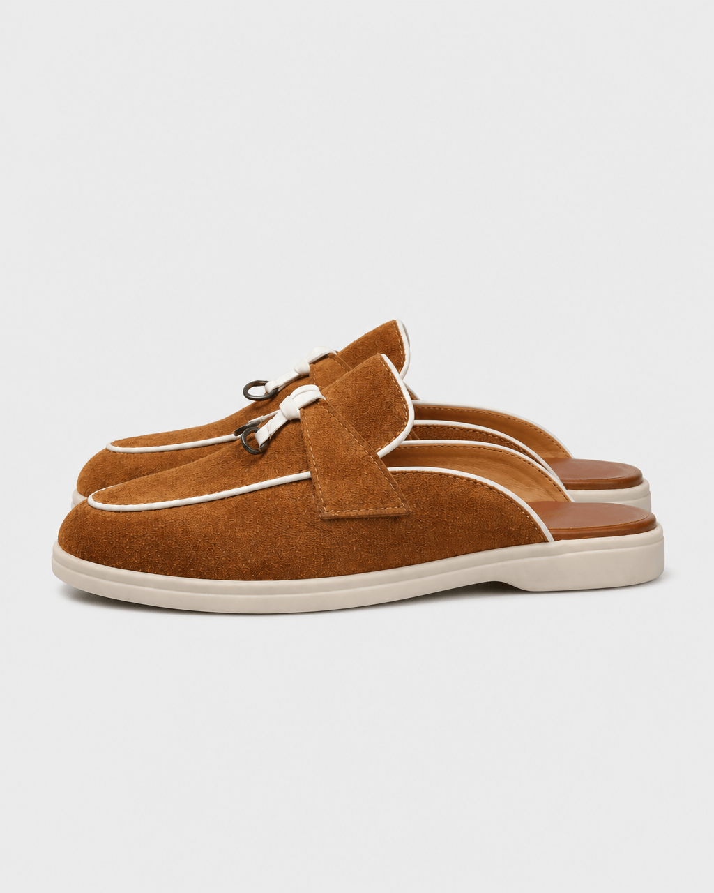 Loafers Signature Women's Suede Backless Tassel Mules