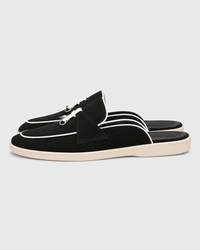 Loafers Signature Women's Suede Backless Tassel Mules