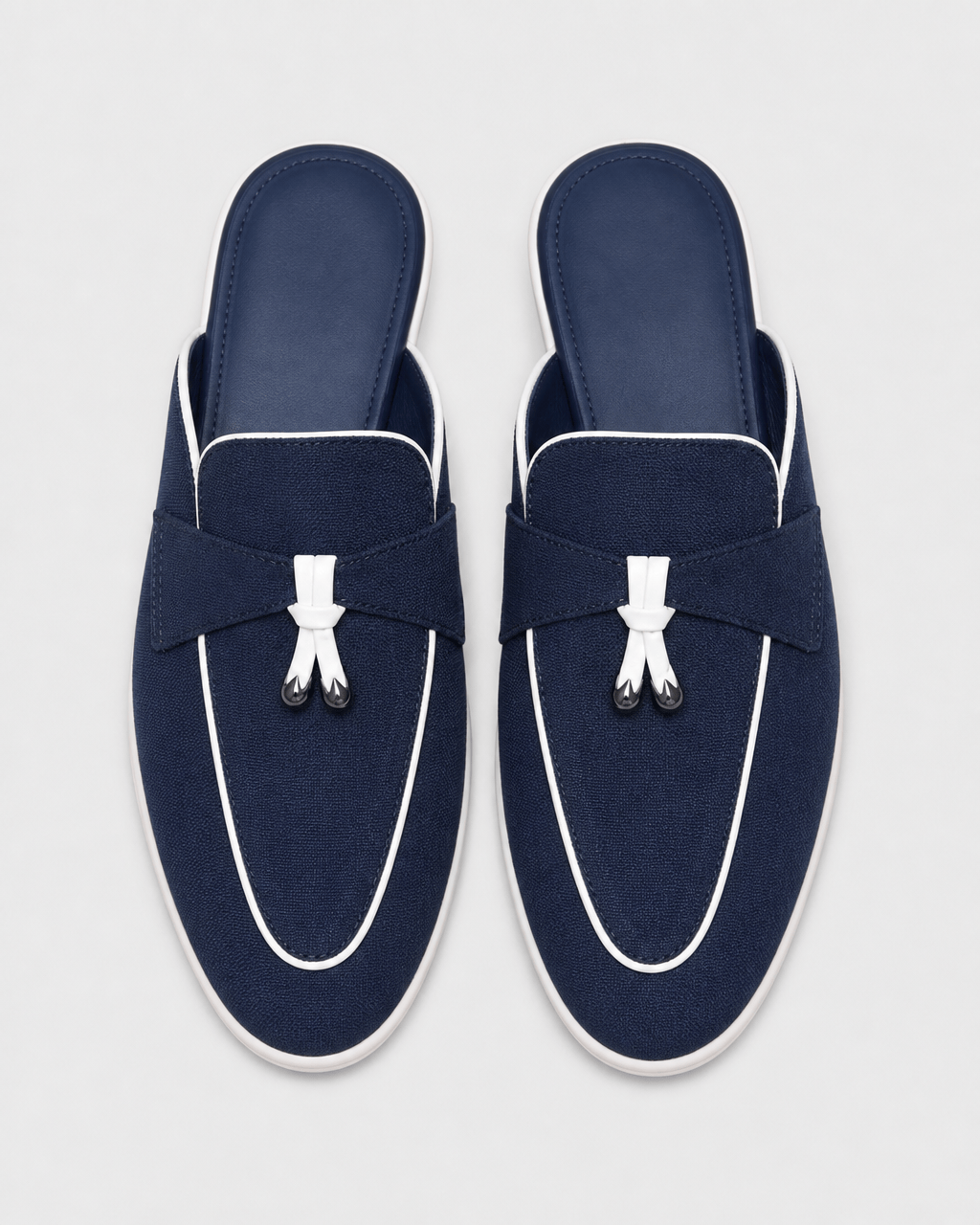 Loafers Signature Women's Suede Backless Tassel Mules
