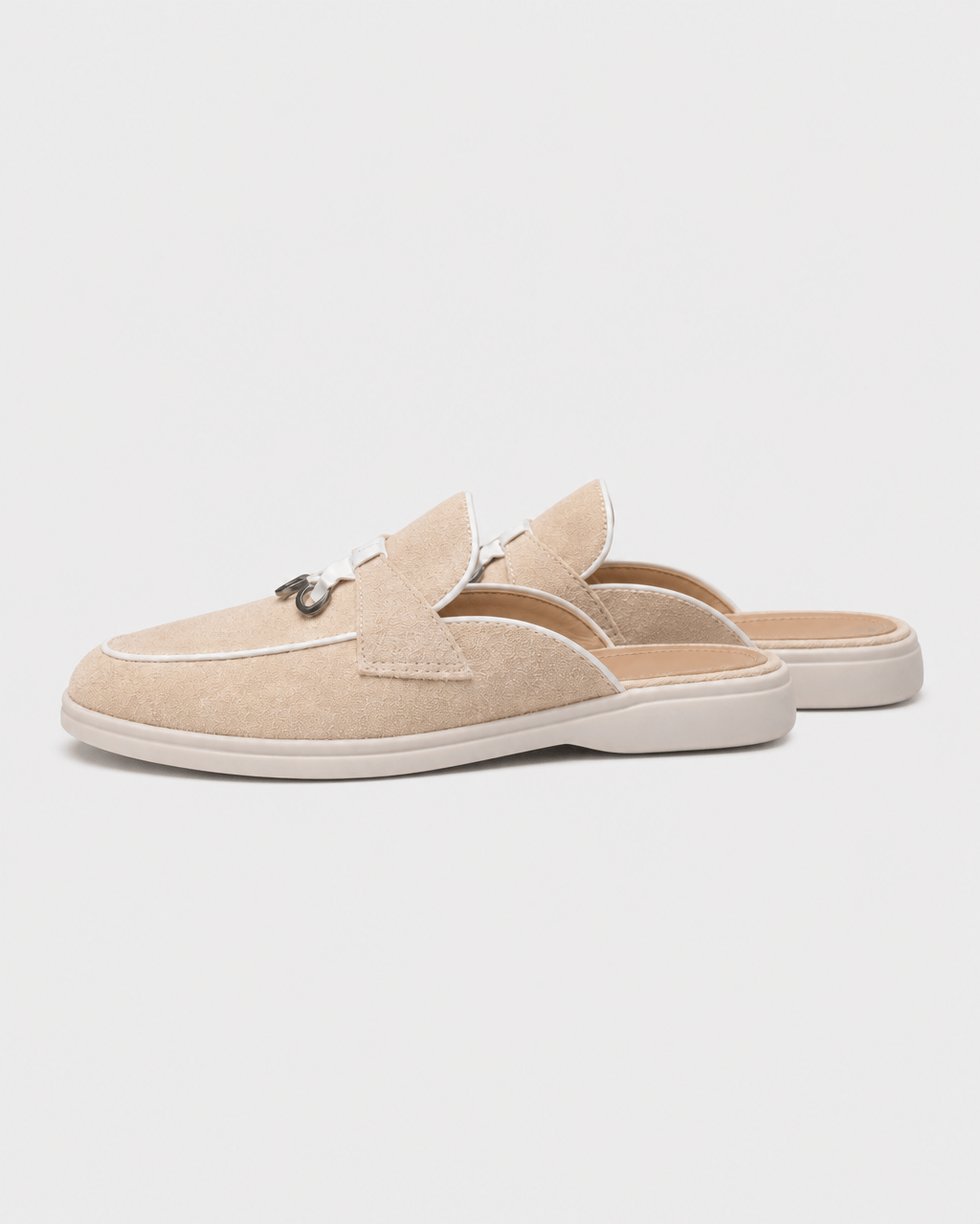 Loafers Signature Women's Suede Backless Tassel Mules