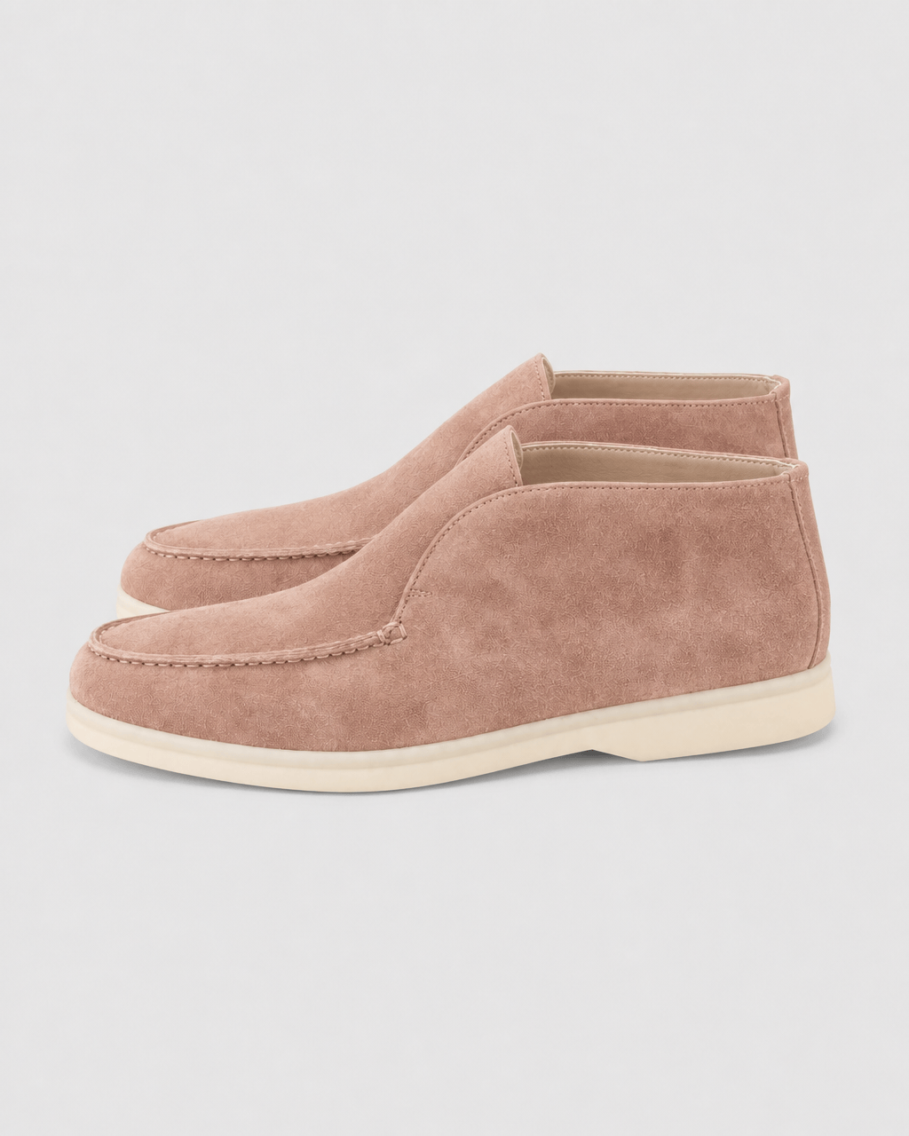 Loafers Signature Women's Suede Leather High-Top Slip-On Boots