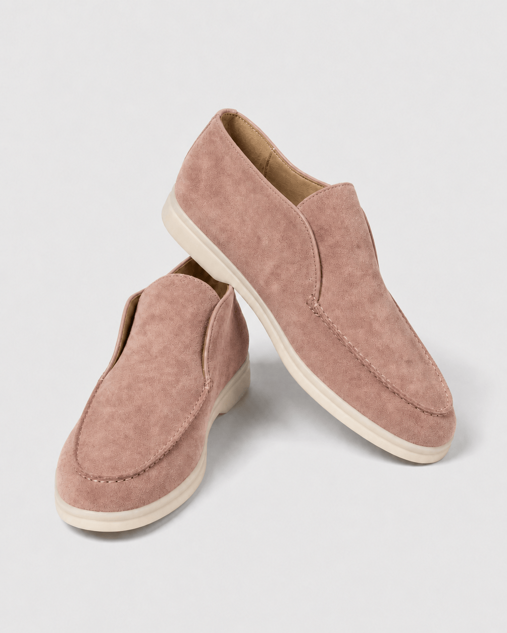 Loafers Signature Women's Suede Leather High-Top Slip-On Boots