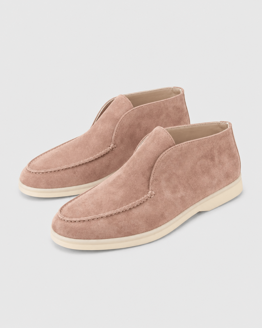 Loafers Signature Women's Suede Leather High-Top Slip-On Boots