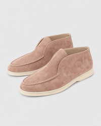 Loafers Signature Women's Suede Leather High-Top Slip-On Boots