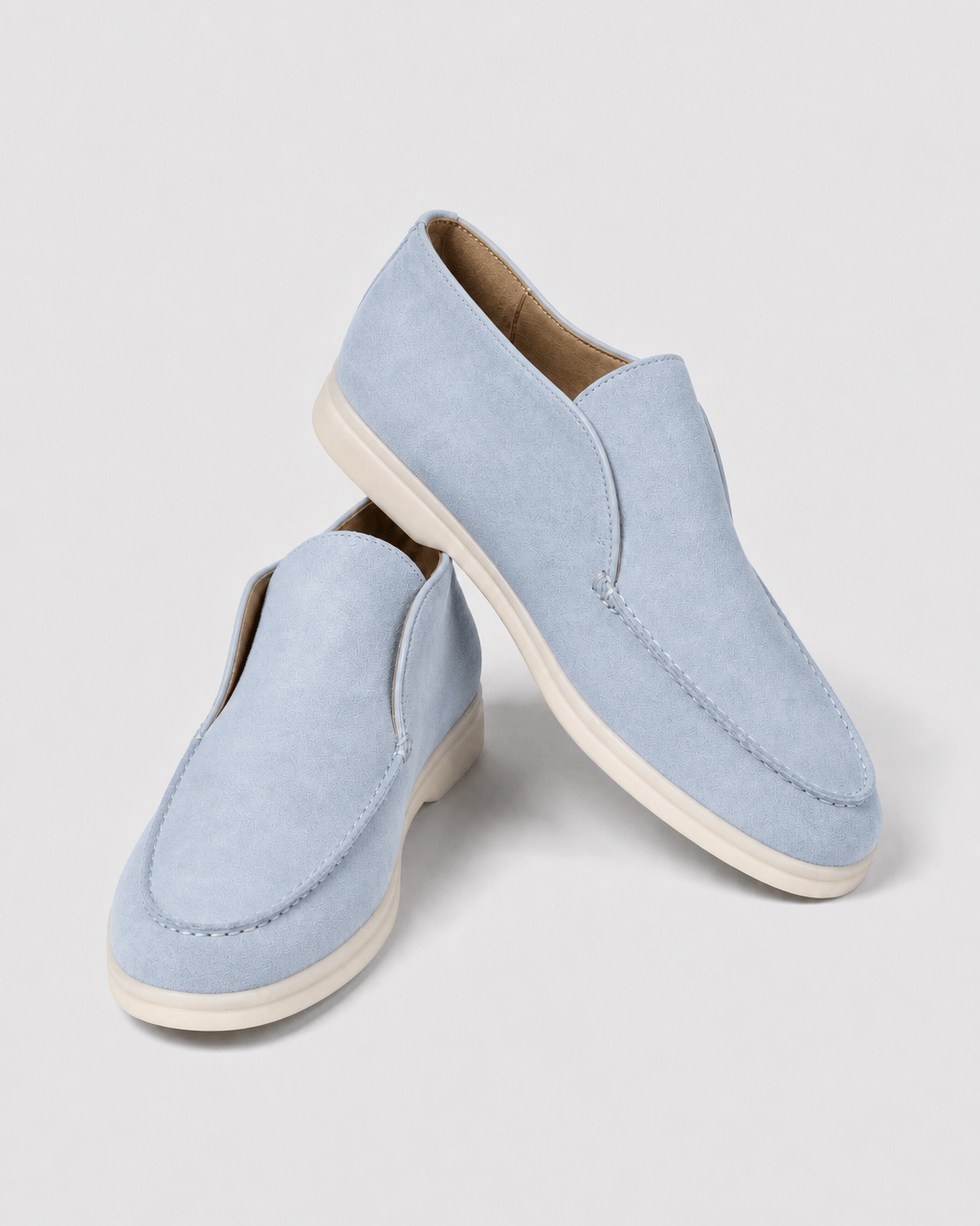 Loafers Signature Women's Suede Leather High-Top Slip-On Boots