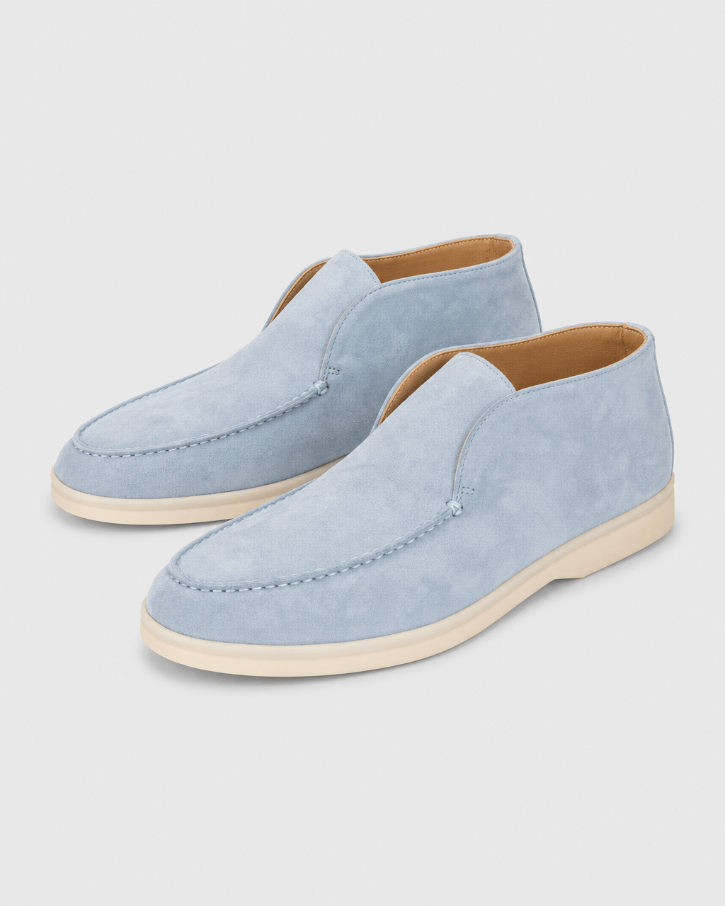 Loafers Signature Women's Suede Leather High-Top Slip-On Boots
