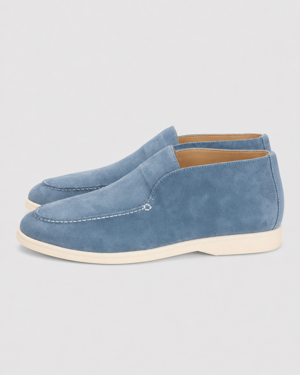Loafers Signature Women's Suede Leather High-Top Slip-On Boots