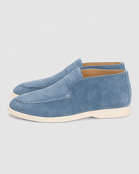 Loafers Signature Women's Suede Leather High-Top Slip-On Boots
