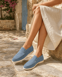 Loafers Signature Women's Suede Leather High-Top Slip-On Boots