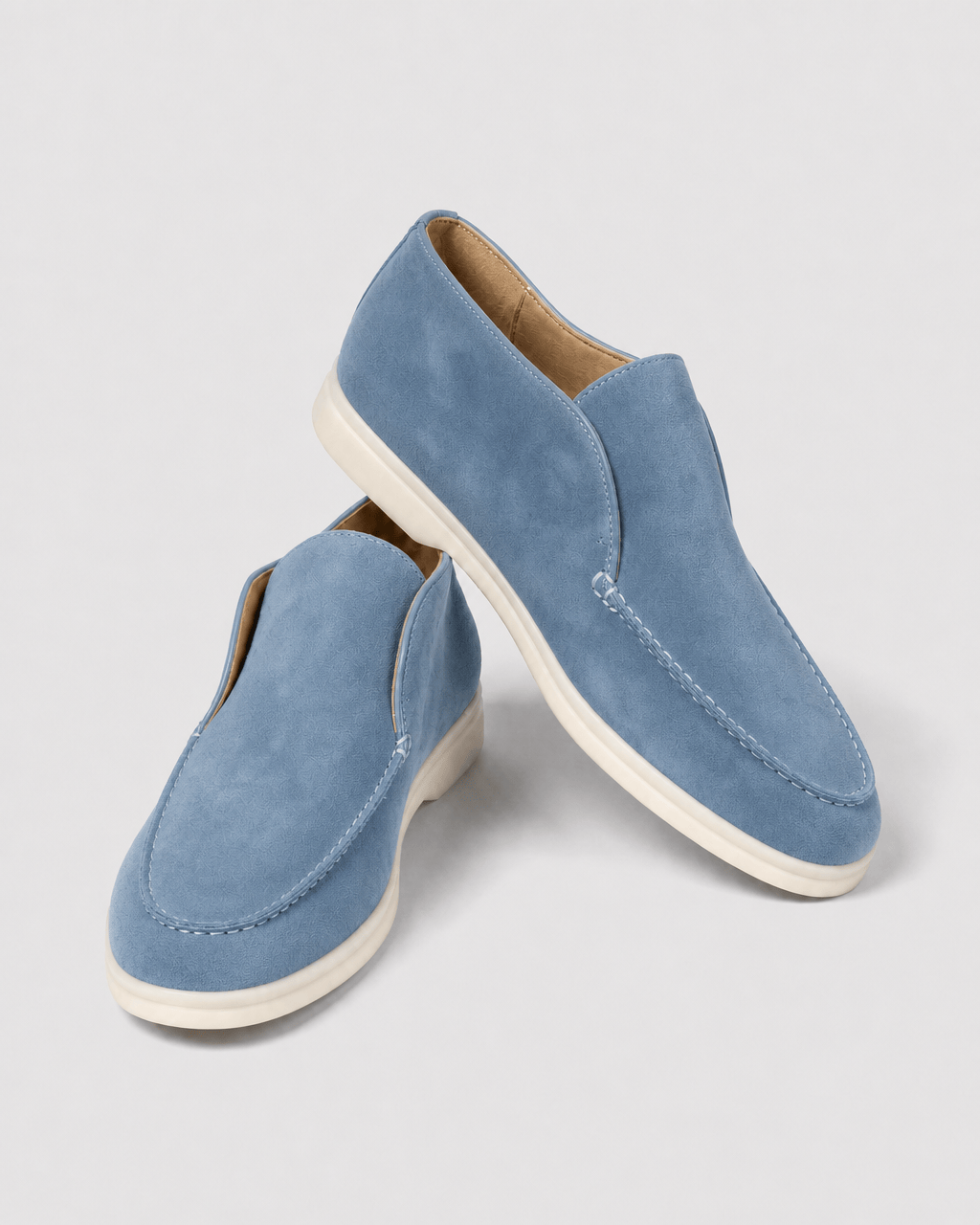 Loafers Signature Women's Suede Leather High-Top Slip-On Boots