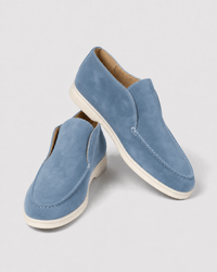 Loafers Signature Women's Suede Leather High-Top Slip-On Boots
