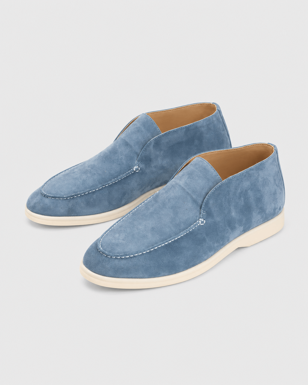 Loafers Signature Women's Suede Leather High-Top Slip-On Boots