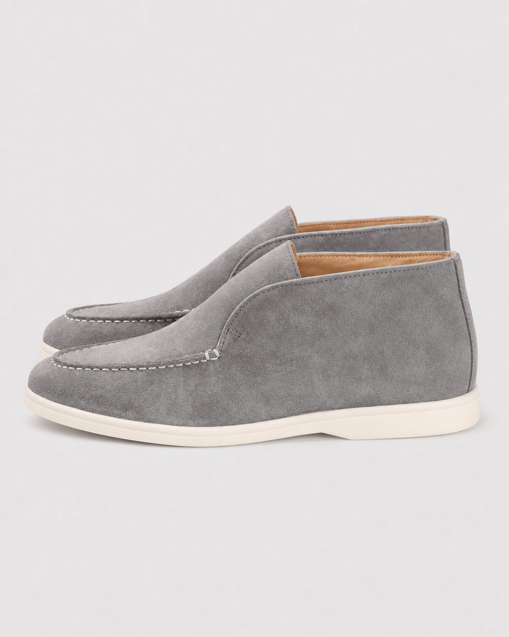 Loafers Signature Women's Suede Leather High-Top Slip-On Boots