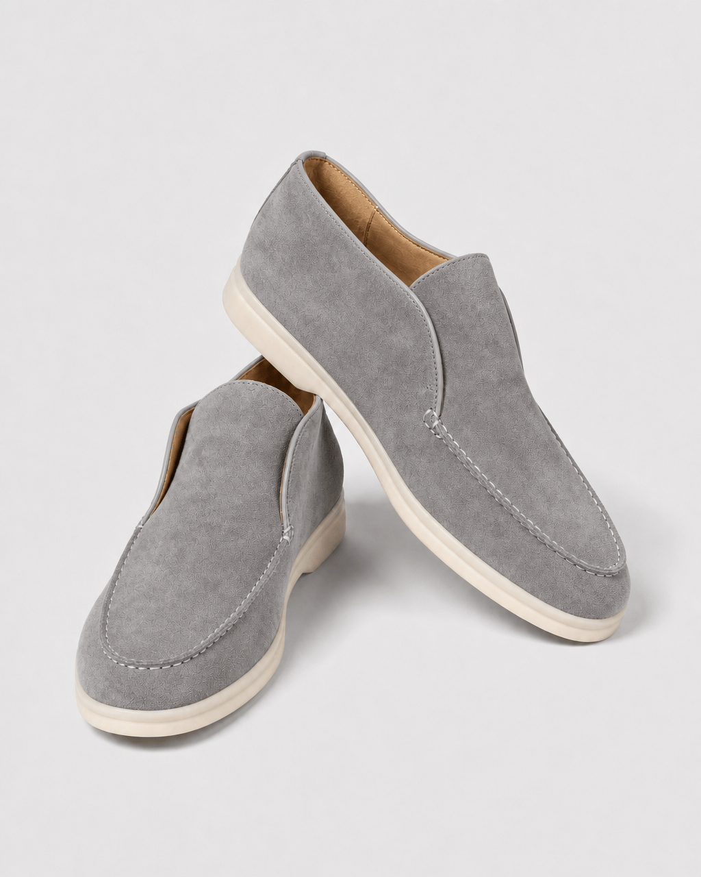 Loafers Signature Women's Suede Leather High-Top Slip-On Boots