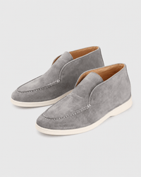 Loafers Signature Women's Suede Leather High-Top Slip-On Boots