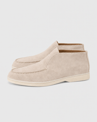 Loafers Signature Women's Suede Leather High-Top Slip-On Boots