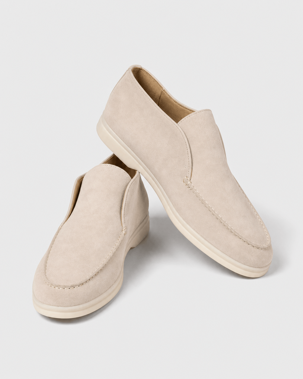 Loafers Signature Women's Suede Leather High-Top Slip-On Boots