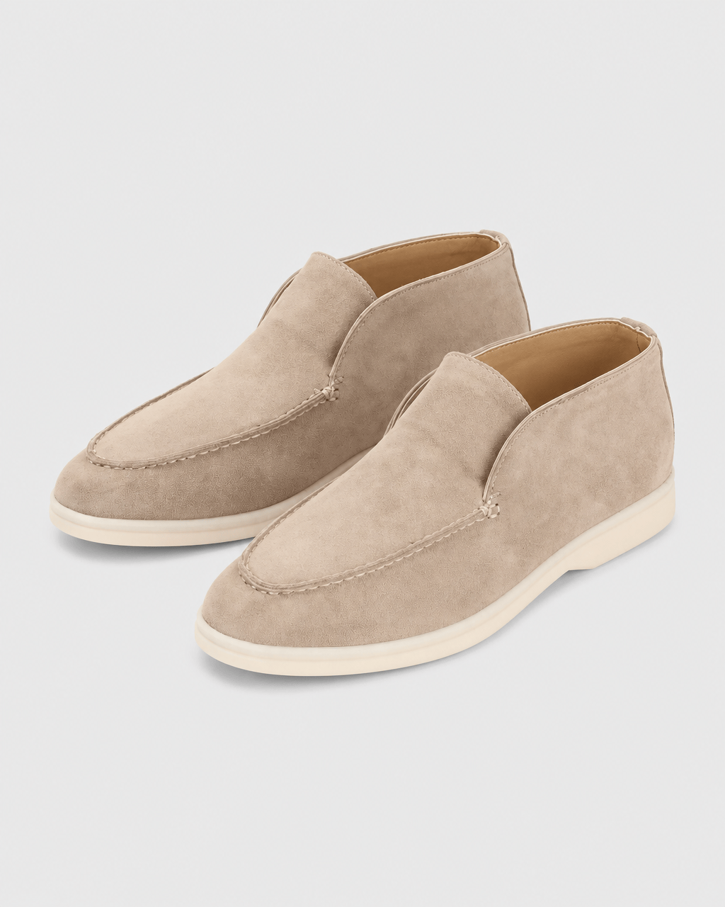 Loafers Signature Women's Suede Leather High-Top Slip-On Boots