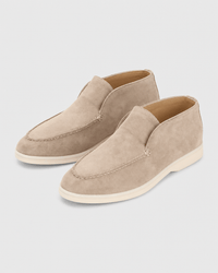 Loafers Signature Women's Suede Leather High-Top Slip-On Boots