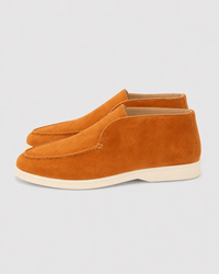 Loafers Signature Women's Suede Leather High-Top Slip-On Boots