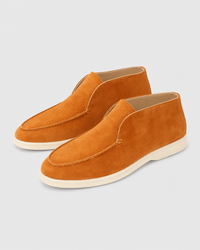 Loafers Signature Women's Suede Leather High-Top Slip-On Boots
