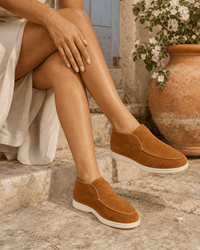 Loafers Signature Women's Suede Leather High-Top Slip-On Boots