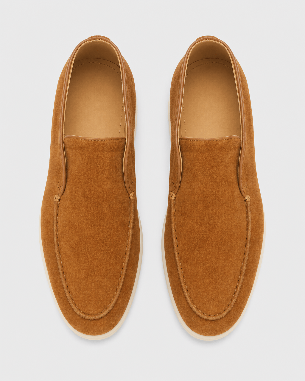 Loafers Signature Women's Suede Leather High-Top Slip-On Boots