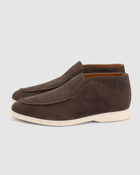 Loafers Signature Women's Suede Leather High-Top Slip-On Boots