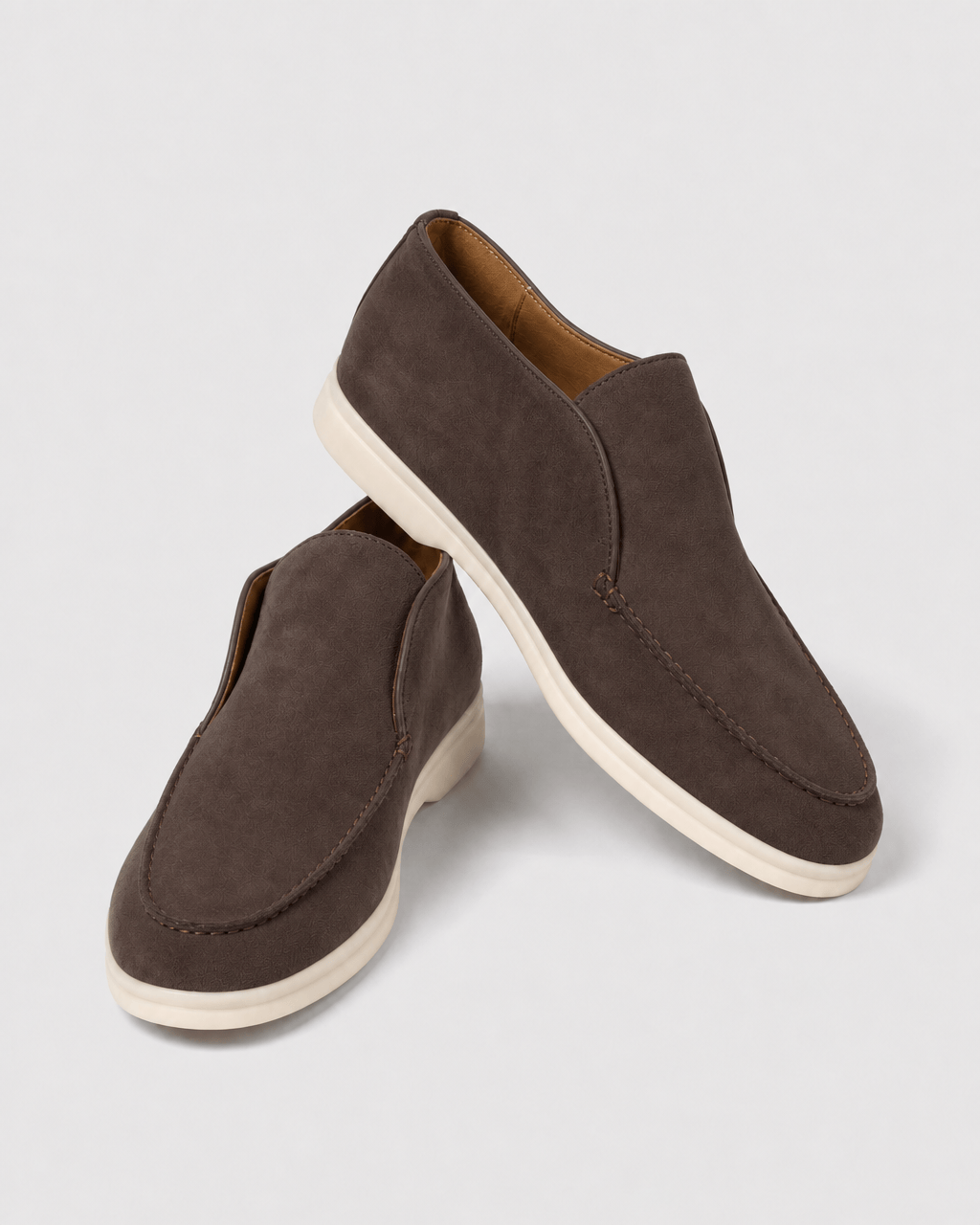 Loafers Signature Women's Suede Leather High-Top Slip-On Boots
