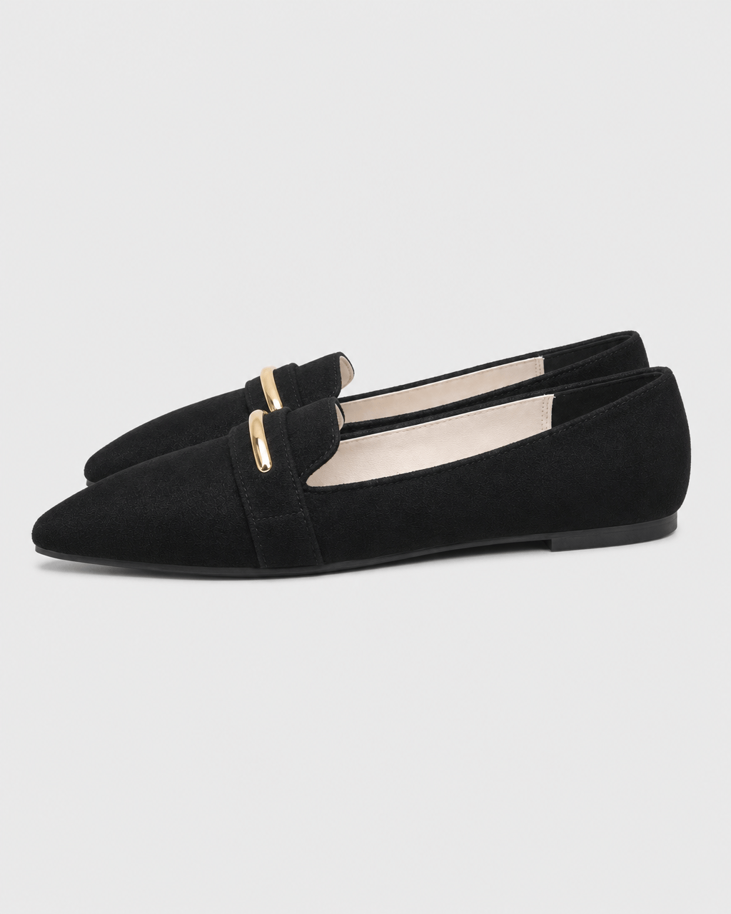 Loafers Signature Women's Velvet-Effect Pointed-Toe Flats
